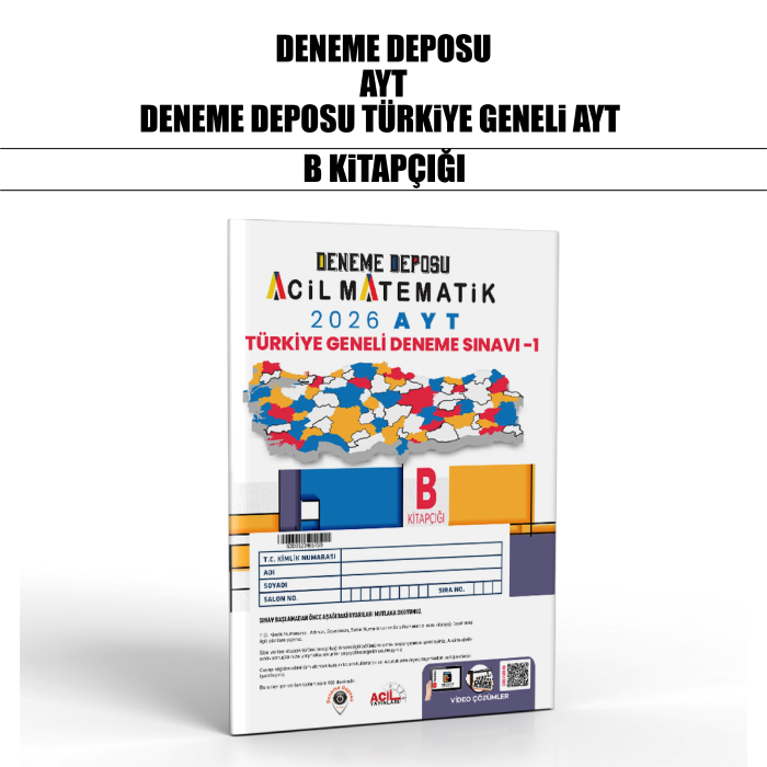 DENEME DEPOSU YKS AYT TÜRKİYE GENELİ SNV B - 25-26